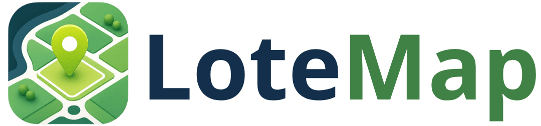 Logo Mapa digital interativo para loteamentos com visualização inteligente de terrenos, localização de lotes, valores, metragem e gestão imobiliária online.