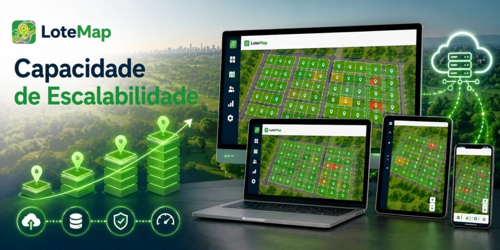 Cena de escalabilidade do LoteMap