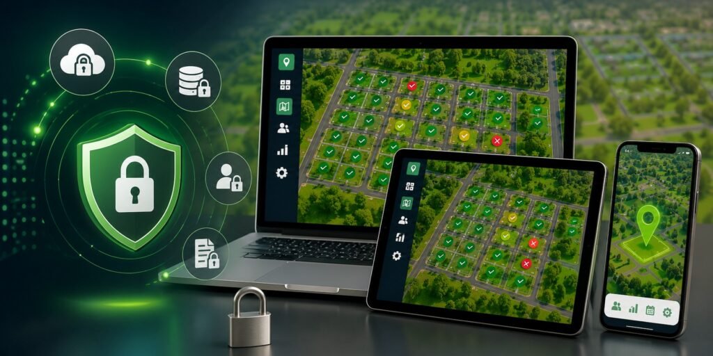 Painel de segurança e monitoramento digital